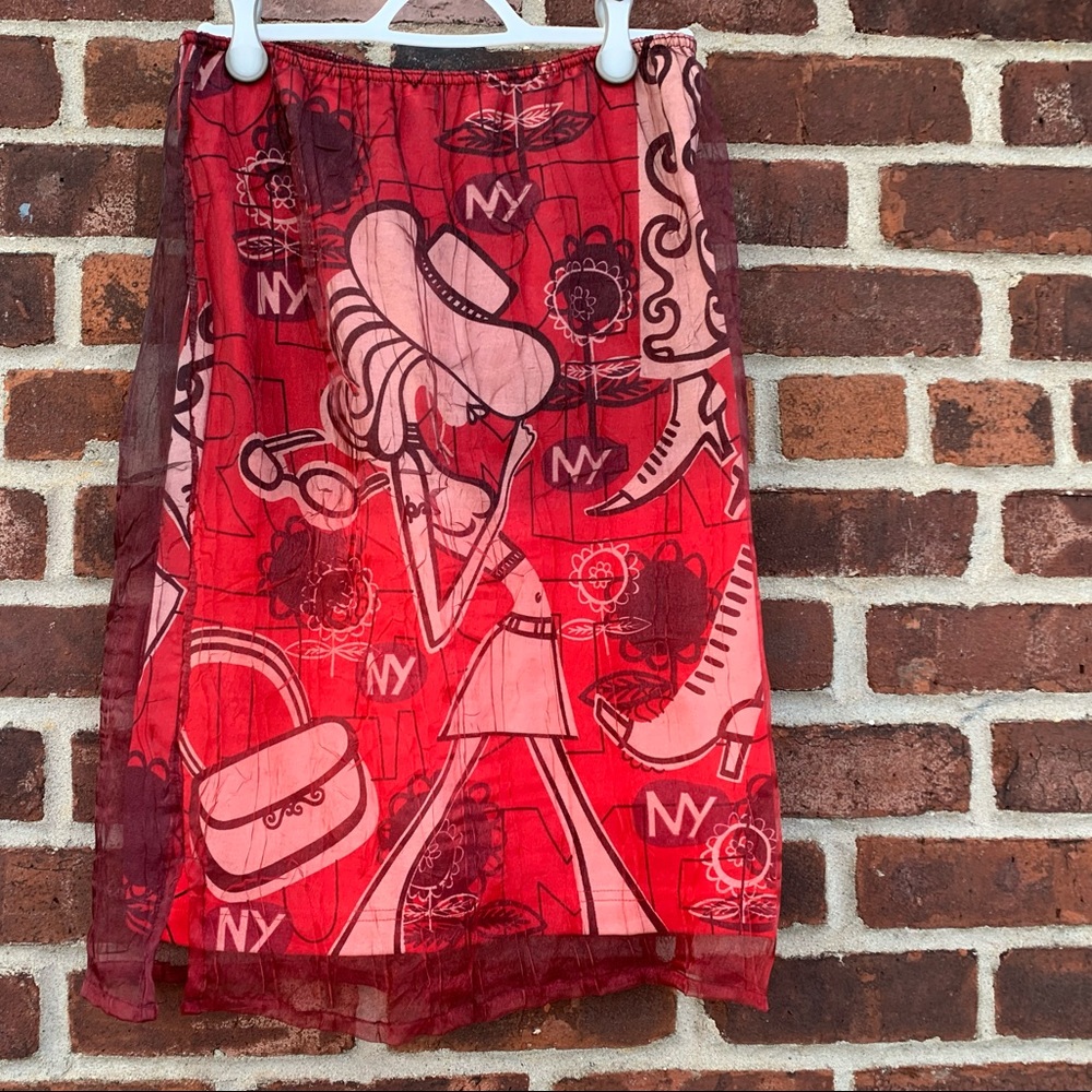 Custo Barcelona skirt. Sheer layer on top.